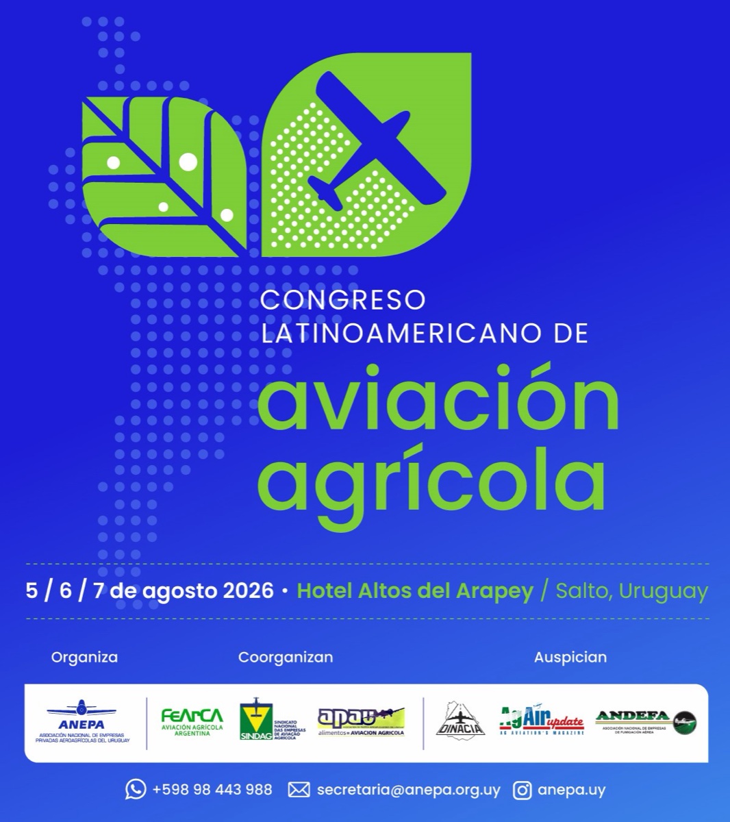 Flyer Congreso Aviación Agrícola 2026